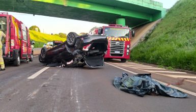 Imagem referente a Tragédia: Duas mulheres morrem após serem ejetadas em capotamento na BR-467