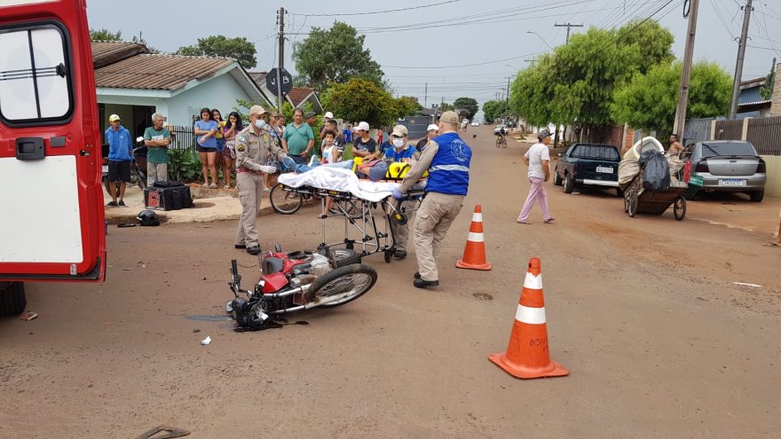 Motociclista fica ferido em acidente de trânsito no Interlagos