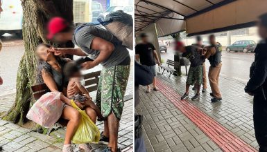 Imagem referente a Com criança no colo, mulher foi agredida na Avenida Carlos Gomes