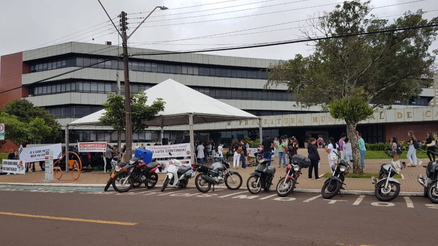 Profissionais da enfermagem realizam nova paralização em Cascavel