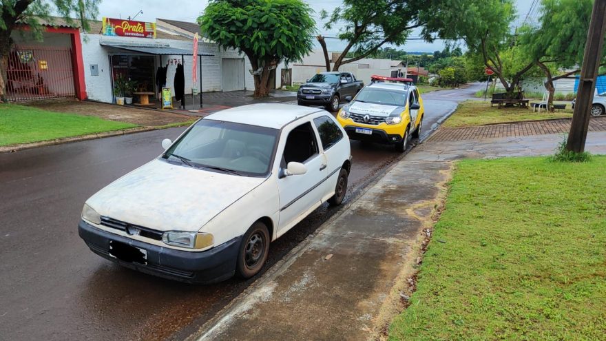 Gol com registro de furto é recuperado pela PM no Universitário