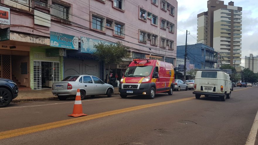 Rapaz é encontrado desacordado após sofrer queda no Centro