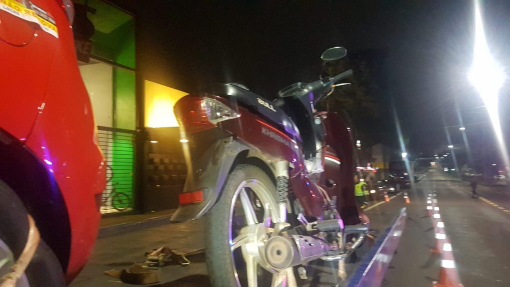 Sem emplacar desde 2020, moto é apreendida em fiscalização de trânsito