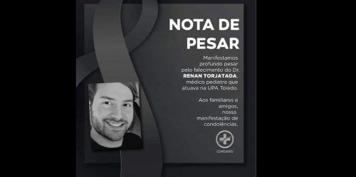 Consamu emite nota de pesar pelo falecimento do médico Renan Tortajada