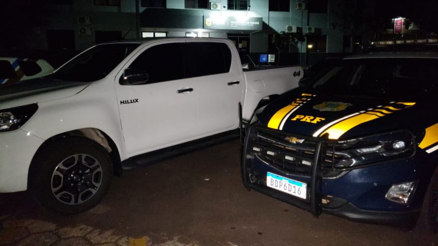 Hilux furtada em Santa Catarina é apreendida na BR-277 em Céu Azul