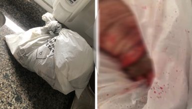 Imagem referente a Durante velório na Acesc, familiares abrem sacola com pertences da vítima e encontram pé amputado