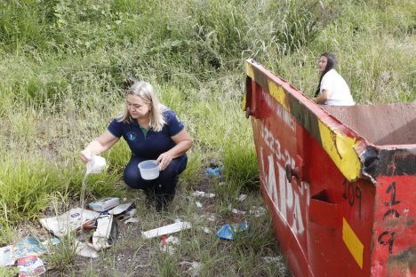 Com caçambas, Município recolhe 76 toneladas de lixo em ação de combate à dengue