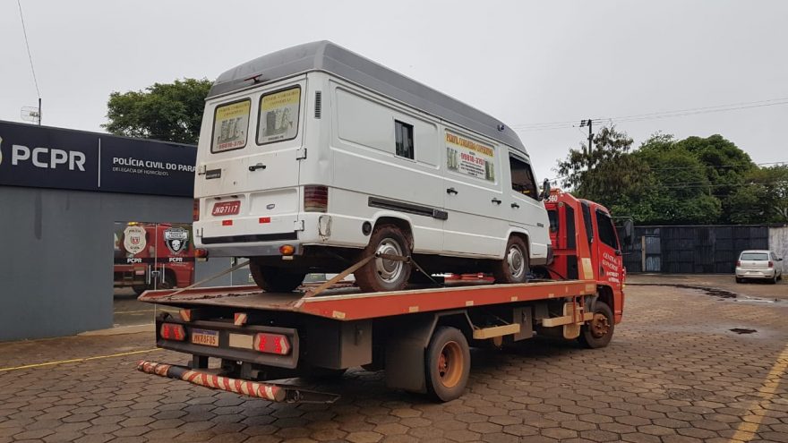 Van com alerta de furto é recuperada