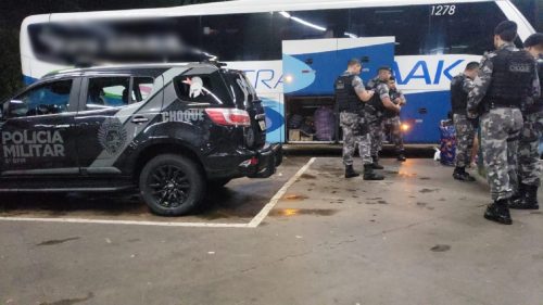 Choque apreende grande quantidade de mercadorias de descaminho na rodoviária de Cascavel