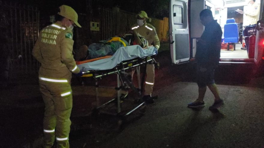Siate atende vítima de queda no Melissa