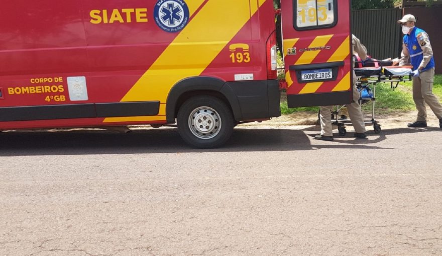 Siate é mobilizado para atender vítima de queda no Paulo Godoy