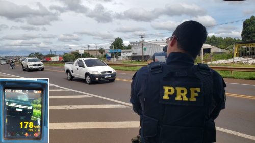 Diversas equipes da PRF realizam operação radar nas rodovias de Cascavel