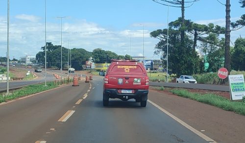 Homem sofre queda às margens da BR-277 e é socorrido pelo Siate