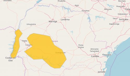 Chuva de novo! Defesa Civil emite alerta de temporal para o Oeste do Estado