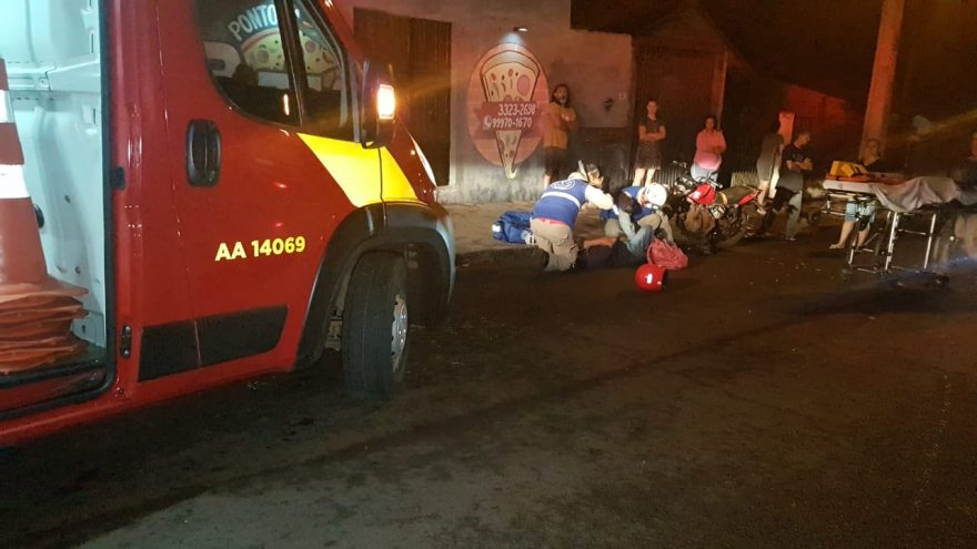 Motociclista fica ferido em acidente no Floresta