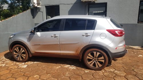 Sportage que foi tomada em assalto no Coqueiral é encontrada abandonada