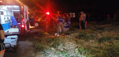 Homem fica ferido em grave acidente registrado no Esmeralda