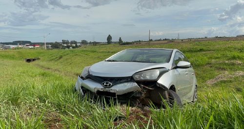 Saída de pista é registrada na BR-467