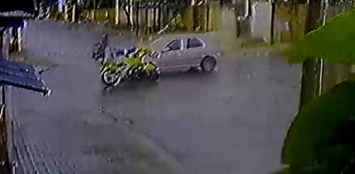 Câmera registra acidente no Brasmadeira, em Cascavel