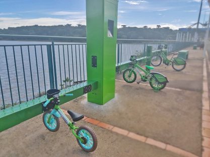 Lago Municipal terá estação de bicicletas infantis compartilhadas