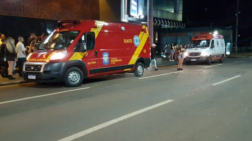 Jovem precisa de atendimento do Siate após sofrer queda