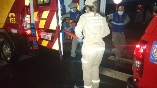 Homem é atropelado na Rua Paraná esquina com Pio XII