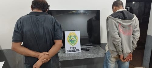 Homens que furtaram televisor no Boteco Martignoni são detidos pela PM