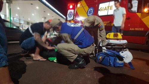 Motociclista fratura fêmur no dia do aniversário em acidente no Claudete