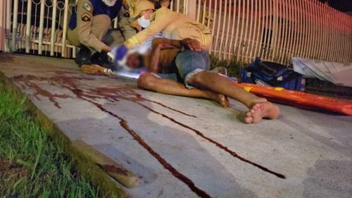 Homem é brutalmente espancado no bairro Alto Alegre
