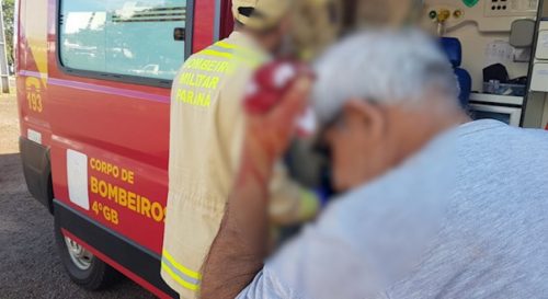 Idoso corta o dedo enquanto utilizava serra mármore