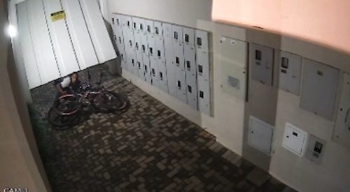Câmera flagra ladrão furtando bicicletas no Centro