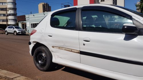 Acidente é registrado na Rua Mato Grosso esquina com a Voluntários da Pátria