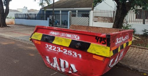 Caçambas para lixos de pequeno volume são instaladas no Santo Onofre