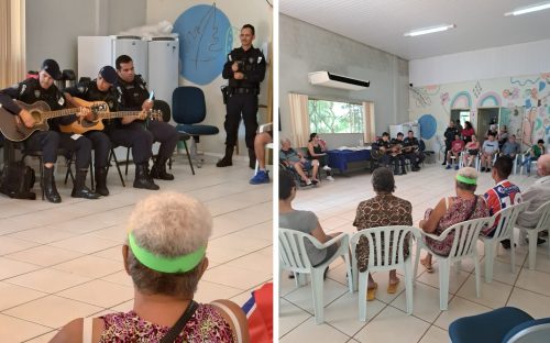 Guarda Municipal leva alegria para moradores do condomínio do idoso