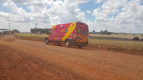 Homem é vítima de agressão em estrada rural nas proximidades da BR-277