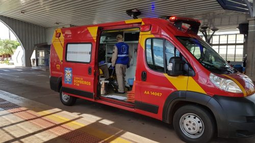 Siate é mobilizado para atender pessoa ferida no Terminal Leste