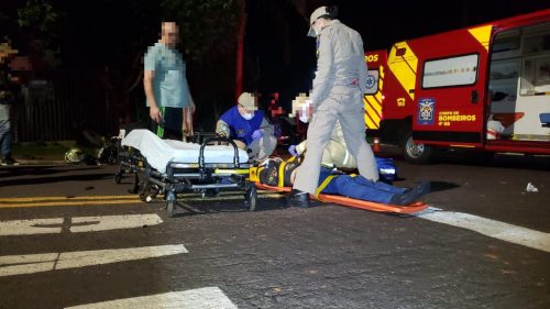 Entregador fica ferido em acidente de trânsito no Parque São Paulo