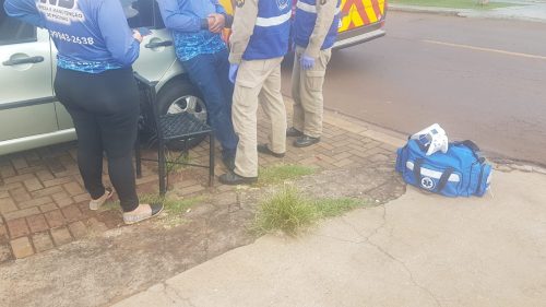 Motociclista sofre fratura na clavícula após acidente no Bairro Universitário