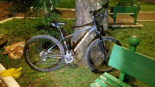Bicicleta de “ninguém” é apreendida durante ação da GM na Praça Getúlio Vargas