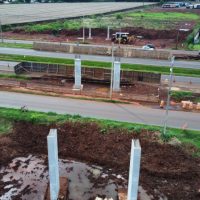 Novo viaduto da BR-277 na Perimetral de Foz do Iguaçu está com as vigas concluídas