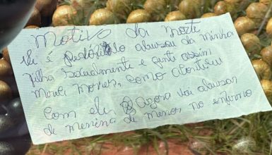 Imagem referente a Bilhete chocante é deixado ao lado do corpo de motorista de aplicativo encontrado morto