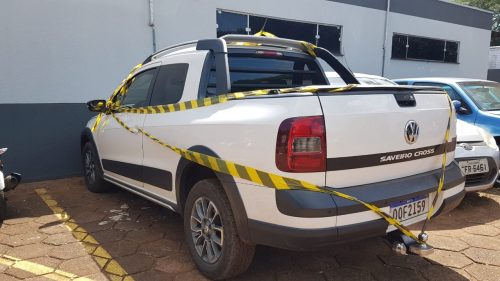 Saveiro levada em assalto no Coqueiral é recuperada e passará por perícia