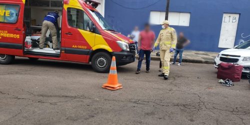 Outro motociclista fica ferido no trânsito de Cascavel