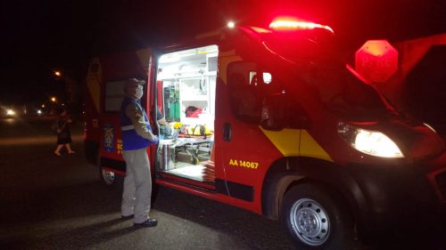 Ciclista fica ferido após ser atingido por caminhonete no Brasmadeira