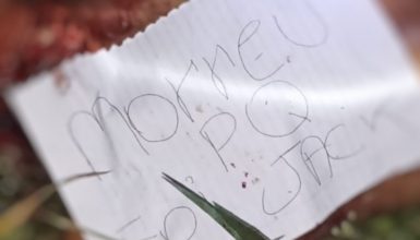 Imagem referente a Suspeito de ter estuprado enteada de 9 anos é encontrado degolado com bilhete sinistro