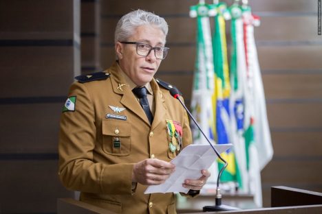 Subtenente da Polícia Militar, Geraldo Negrizolli, recebe título de honra ao mérito