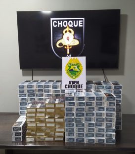 Polícia e Exército apreendem 200 pacotes de cigarros durante Operação Ágata em Cascavel