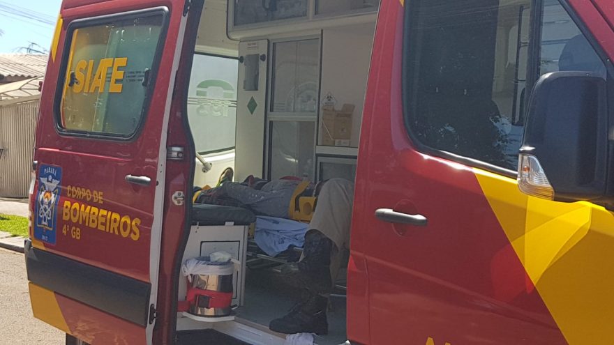 Trabalhador sofre queda em obra, tem lesão na cabeça e precisa ser socorrido pelo Siate