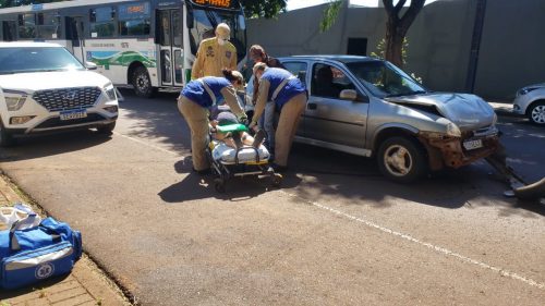 Gestante fica ferida em acidente no Bairro Cancelli
