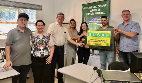 Empresa cascavelense recebe selo do Susaf